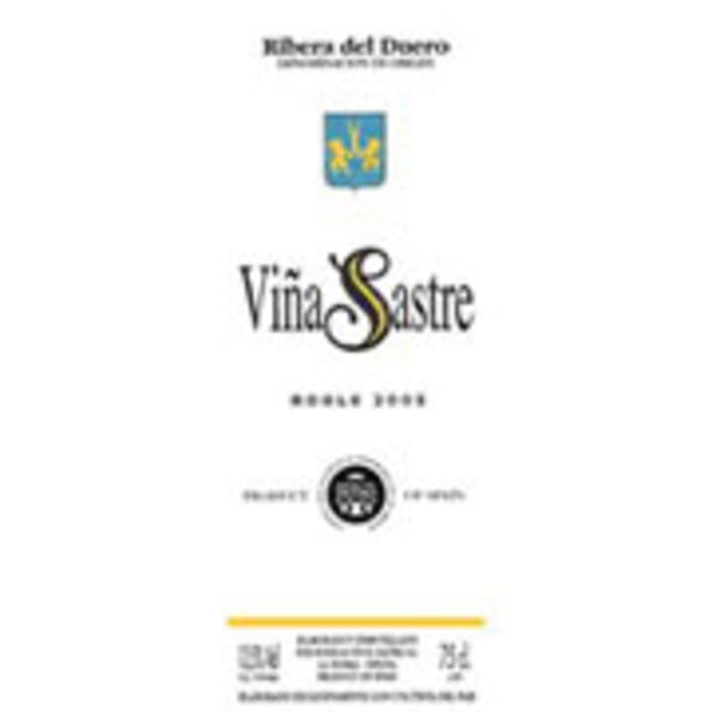 Vina Sastre Ribera del Duero 2009 Front Label
