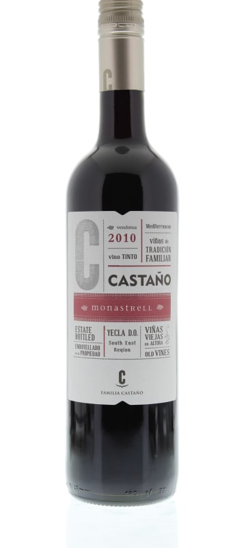 Bodegas Castano Monastrell 2010 Front Bottle Shot