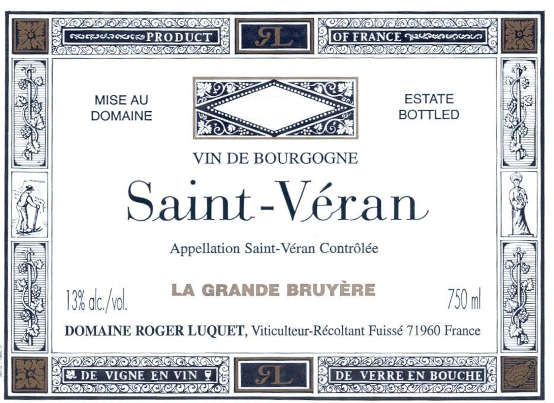 R. Luquet Saint-Veran La Grande Bruyere 2005 Front Label