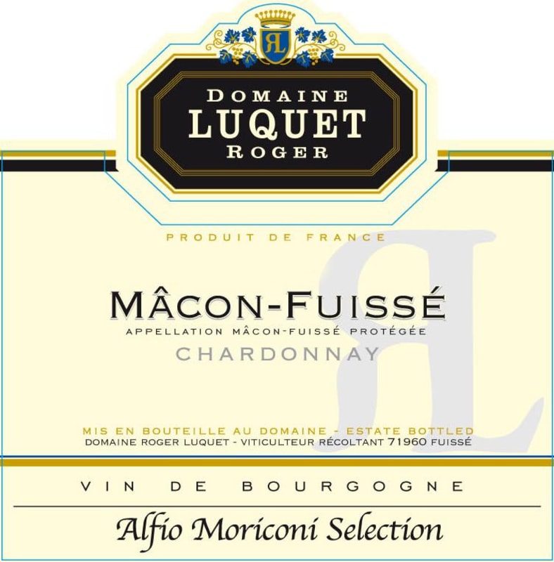 R. Luquet Macon-Fuisse Chardonnay 2015 Front Label