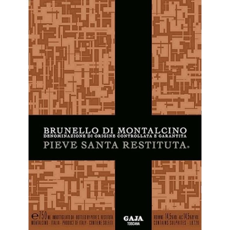 Gaja Pieve Santa Restituta Brunello di Montalcino 2006 Front Label