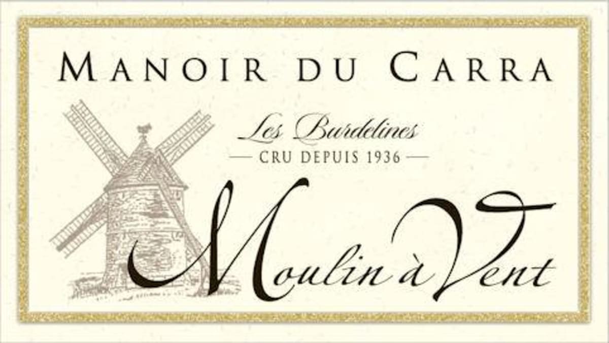 Manoir du Carra Moulin a Vent Les Burdelines 2014 Front Label