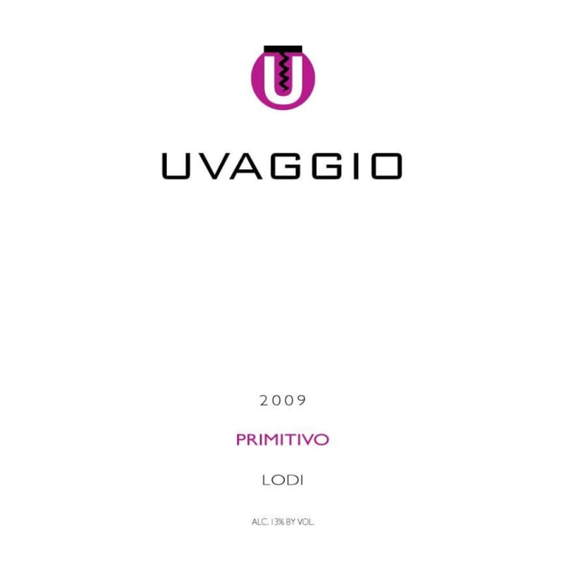 Uvaggio Primitivo 2009 Front Label