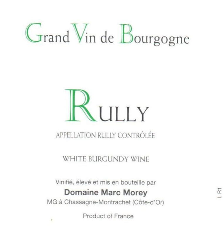 Domaine Marc Morey Rully 2014 Front Label