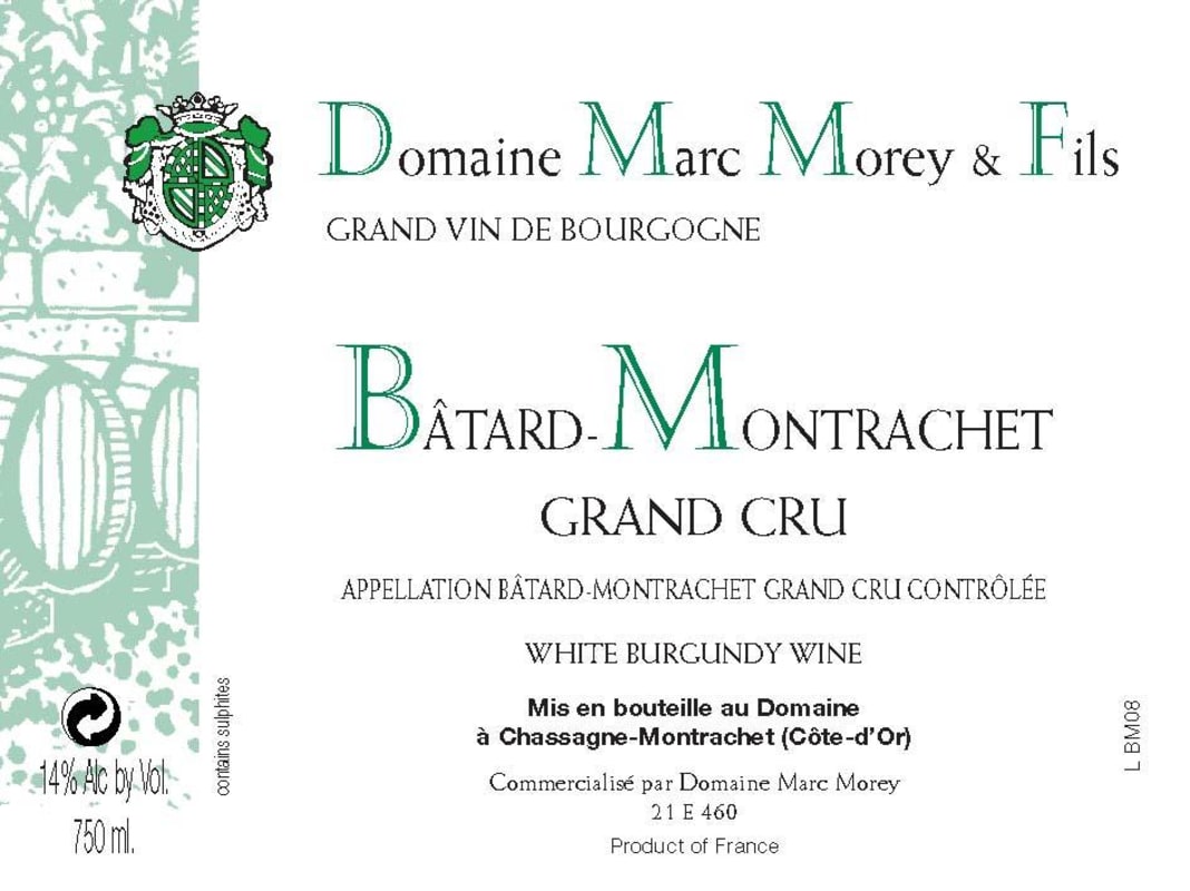 Domaine Marc Morey Batard-Montrachet Grand Cru 2009 Front Label