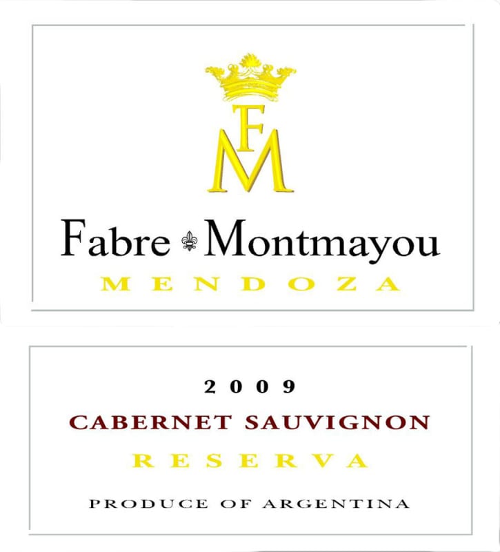 Fabre Montmayou Reserva Cabernet Sauvignon 2009 Front Label