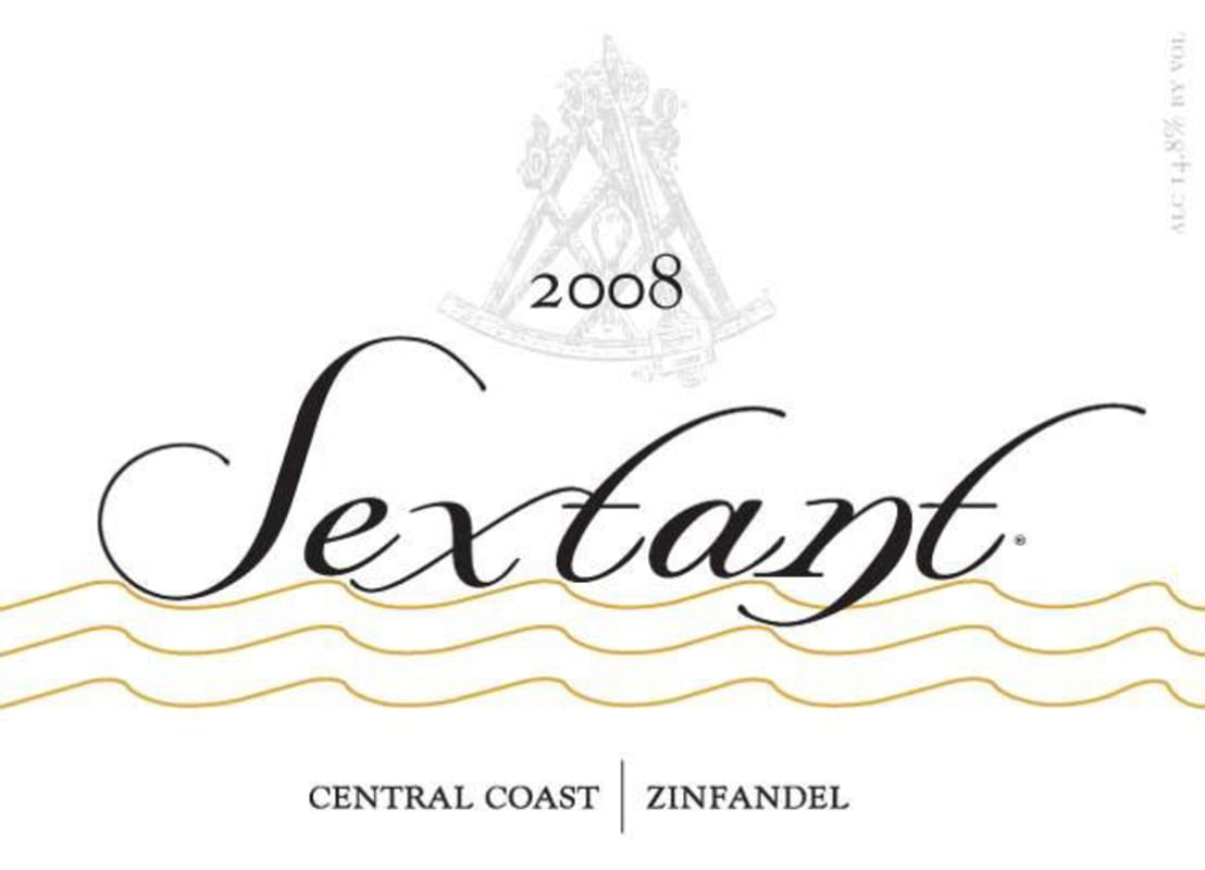 Sextant Central Coast Zinfandel 2008 Front Label