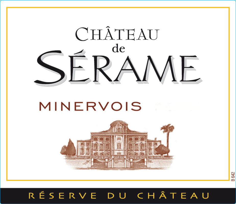 Chateau Serame Minervois 2007 Front Label