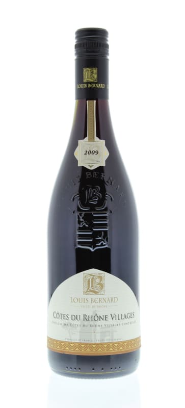 Louis Bernard Cotes du Rhone Villages 2009 Front Bottle Shot