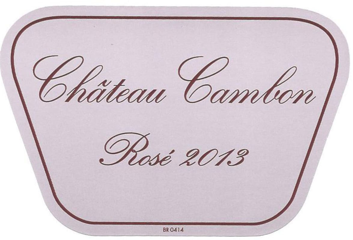 Domaine Lapierre Chateau Cambon Rose 2013 Front Label
