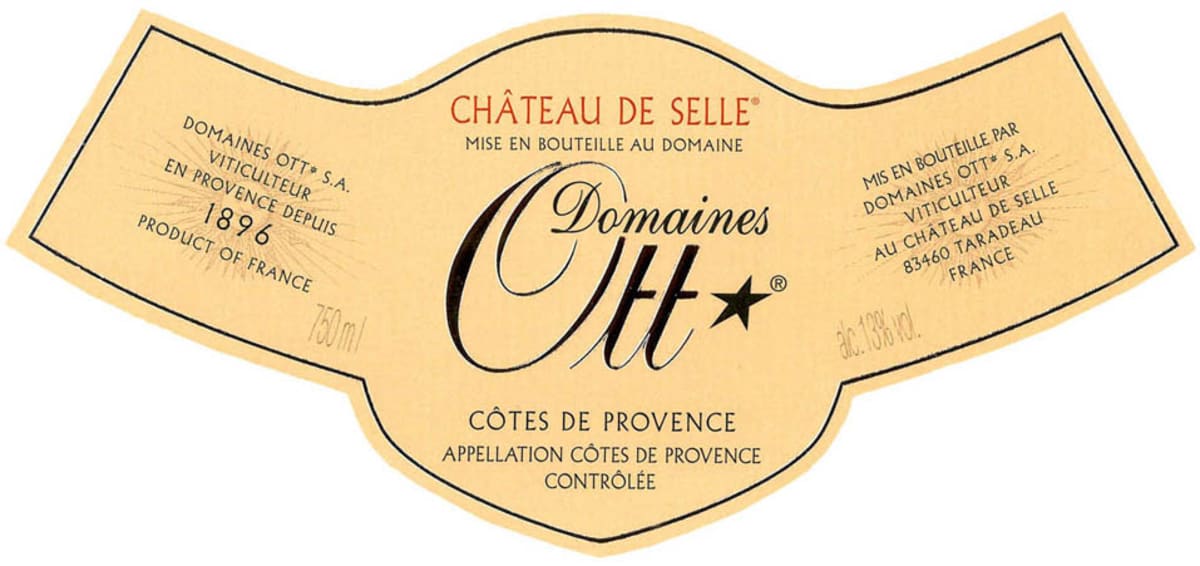 Domaines Ott Chateau de Selle Cotes de Provence Rose 2010 Front Label
