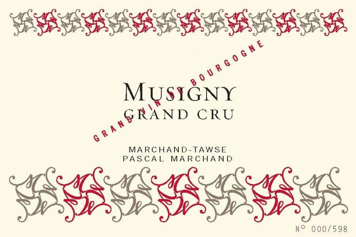 Marchand-Tawse Pascal Marchand Musigny Grand Cru 2012 Front Label
