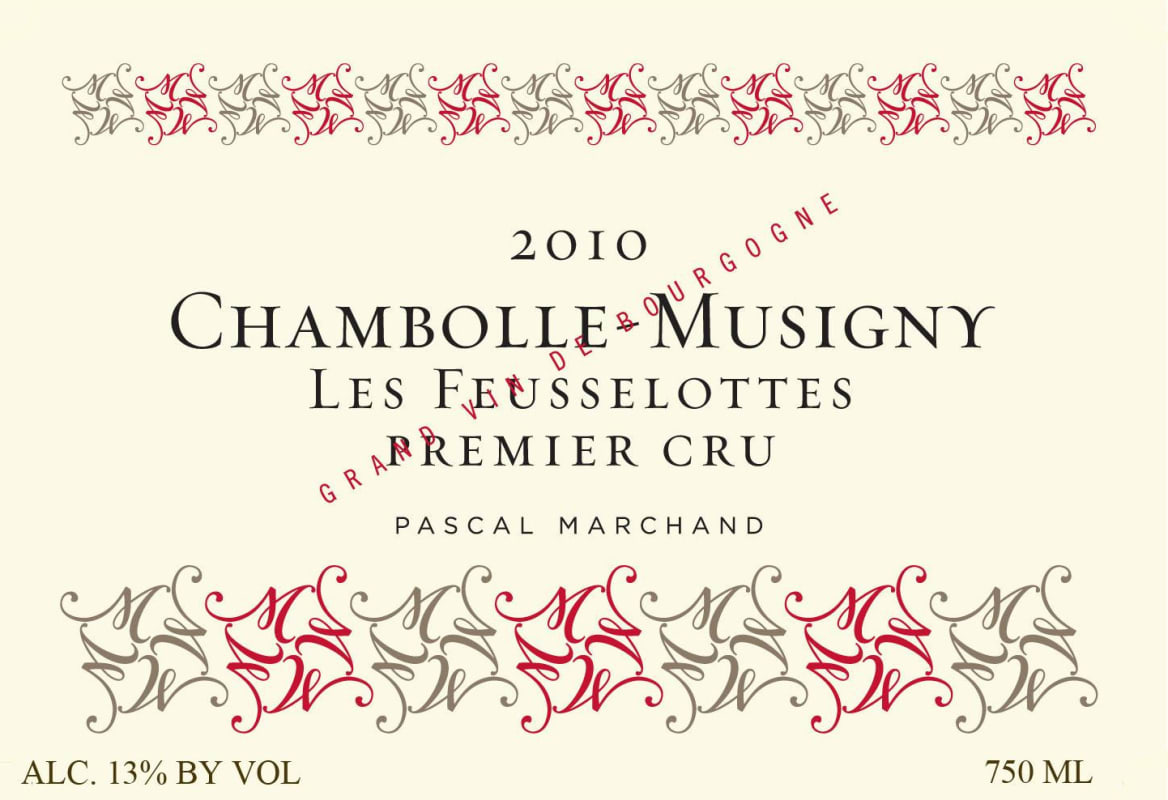 Marchand-Tawse Chambolle-Musigny Les Feusselottes Premier Cru 2010 Front Label