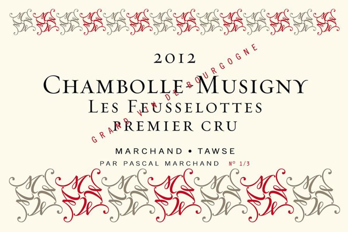 Marchand-Tawse Chambolle-Musigny Les Feusselottes Premier Cru 2012 Front Label