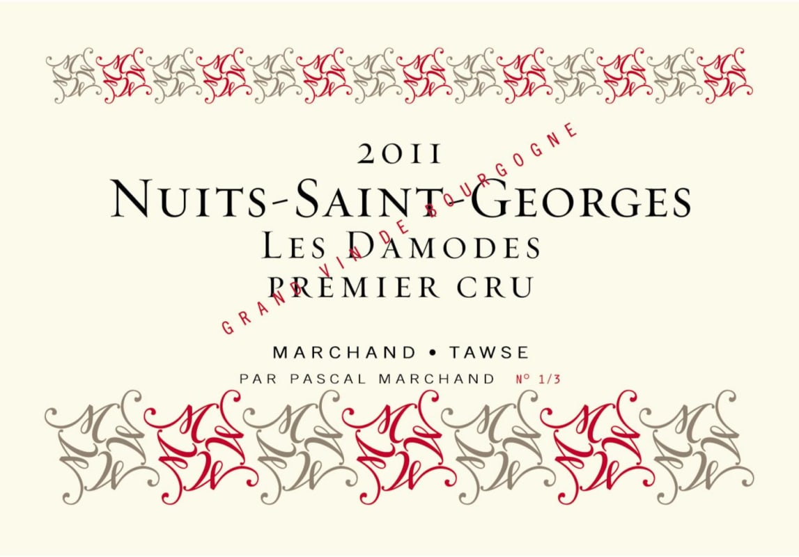 Marchand-Tawse Nuits-Saint-Georges Les Damodes Premier Cru 2011 Front Label