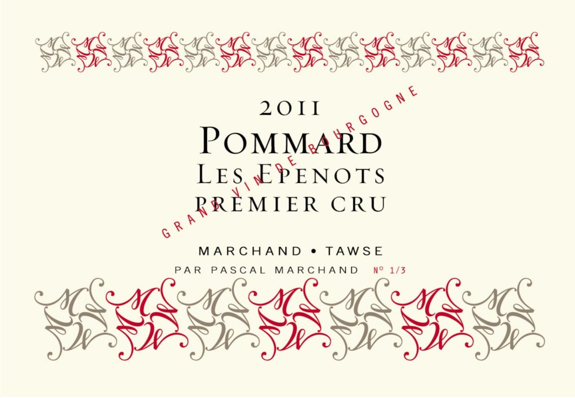 Marchand-Tawse Pommard Les Epenots Premier Cru 2011 Front Label