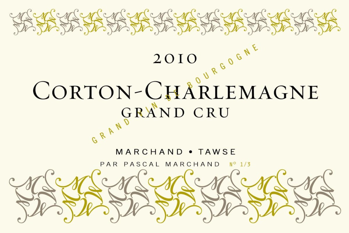 Marchand-Tawse Corton-Charlemagne Grand Cru 2010 Front Label