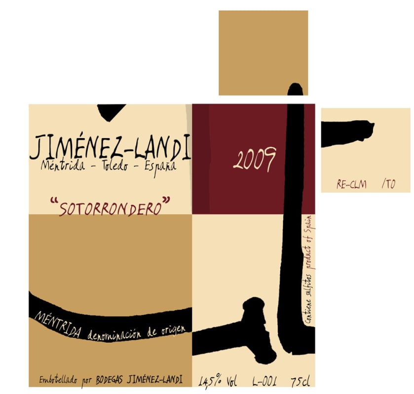 Bodegas Jimenez Landi Sotorrondero 2009 Front Label