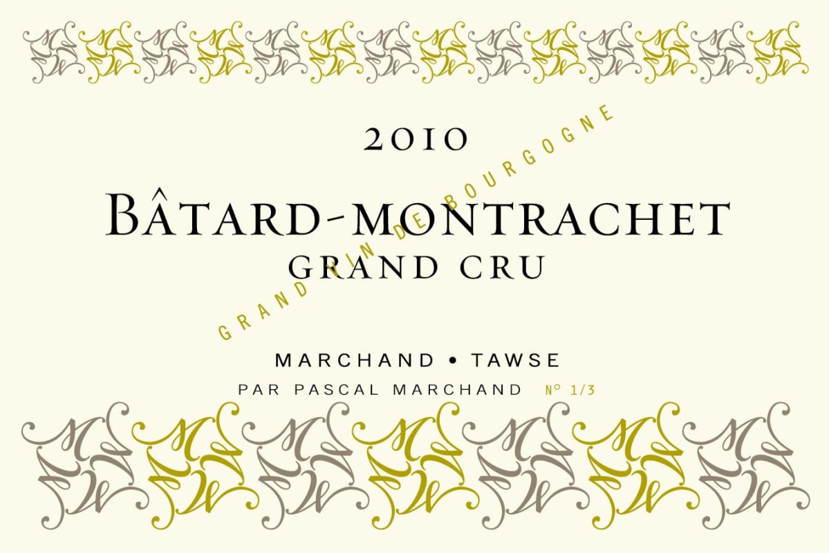 Marchand-Tawse Batard-Montrachet Grand Cru 2010 Front Label
