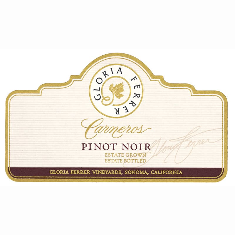 Gloria Ferrer Carneros Pinot Noir (375ML half-bottle) 2007 Front Label