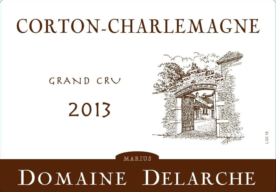 Domaine Marius Delarche Corton-Charlemagne 2013 Front Label