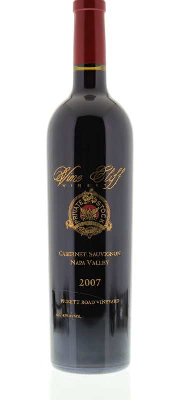 Vine Cliff Private Stock Pickett Road Cabernet Sauvignon 2007 Front Bottle Shot
