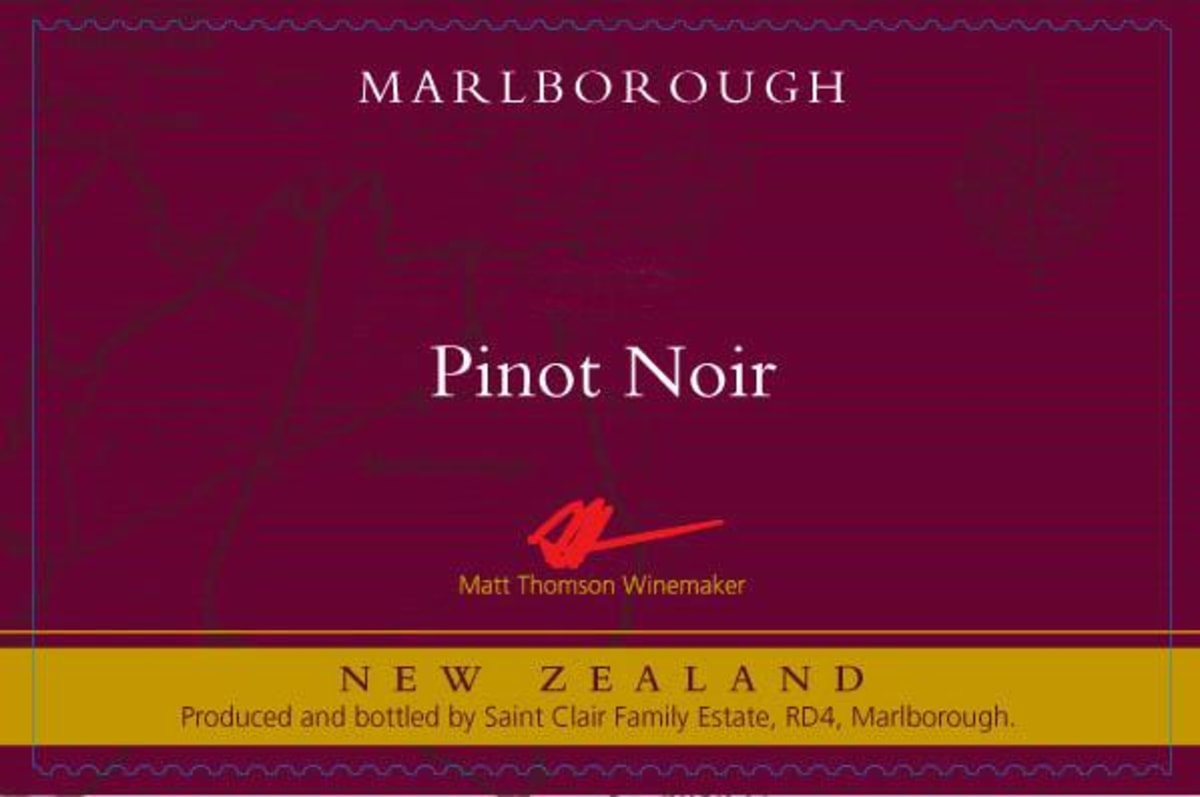 Saint Clair Family Estate Pinot Noir 2009 Front Label