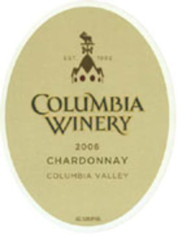 Columbia Winery Chardonnay 2006 Front Label