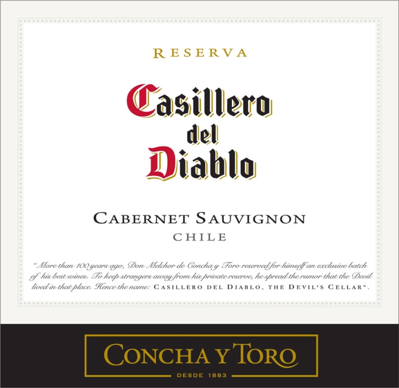 Casillero del Diablo Cabernet Sauvignon 2010 Front Label
