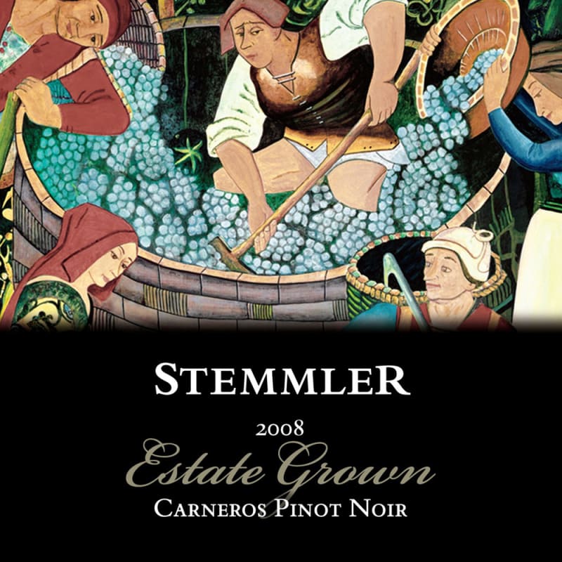 Robert Stemmler Estate Vineyard Pinot Noir 2008 Front Label