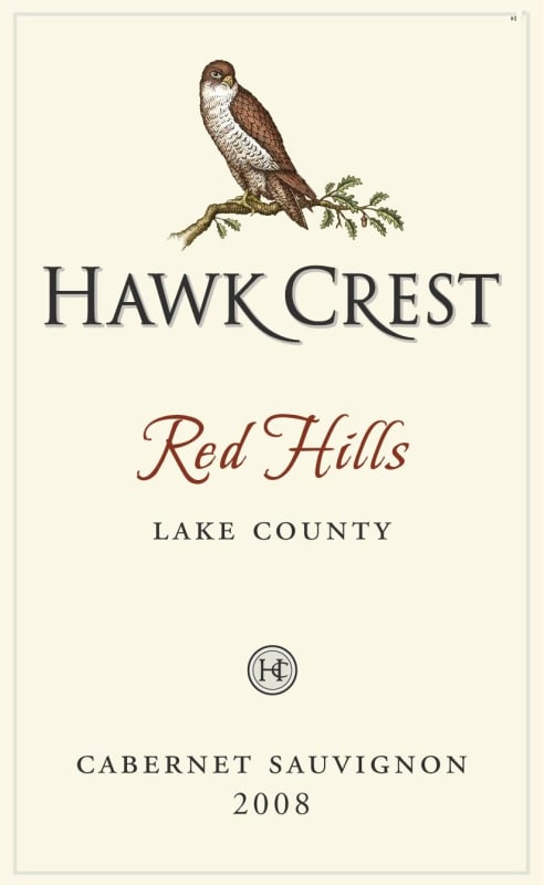 Hawk Crest Cabernet Sauvignon 2008 Front Label