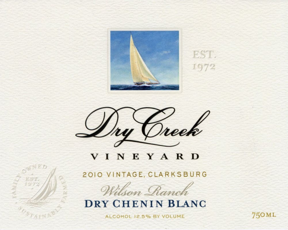 Dry Creek Vineyard Dry Chenin Blanc 2010 Front Label