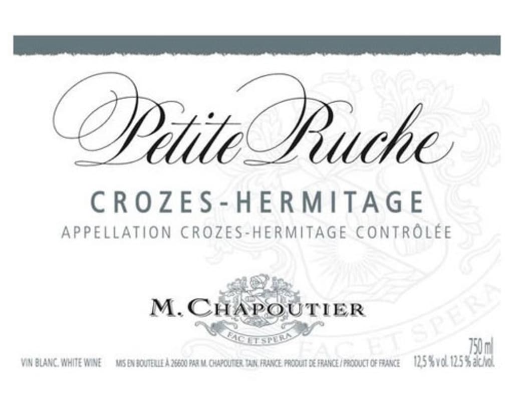 M. Chapoutier Crozes Hermitage La Petite Ruche Blanc 2008 Front Label