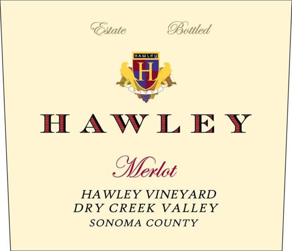 Hawley Estate Merlot 2011 Front Label