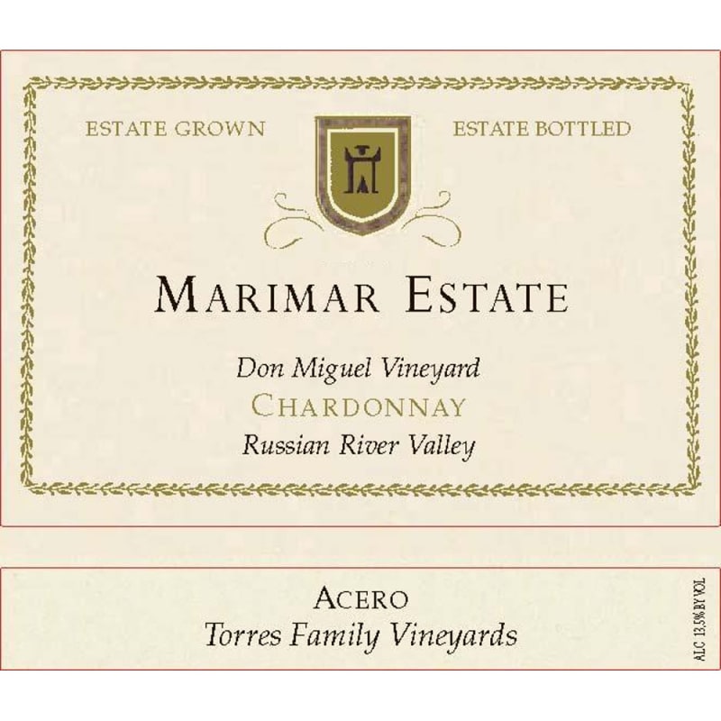 Marimar Estate Don Miguel Vineyard Acero Chardonnay 2009 Front Label