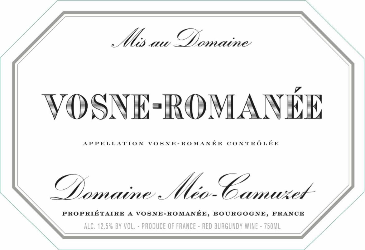 Domaine Meo-Camuzet Vosne-Romanee 2013 Front Label