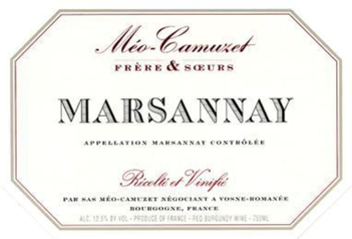Domaine Meo-Camuzet Marsannay Rouge 2013 Front Label