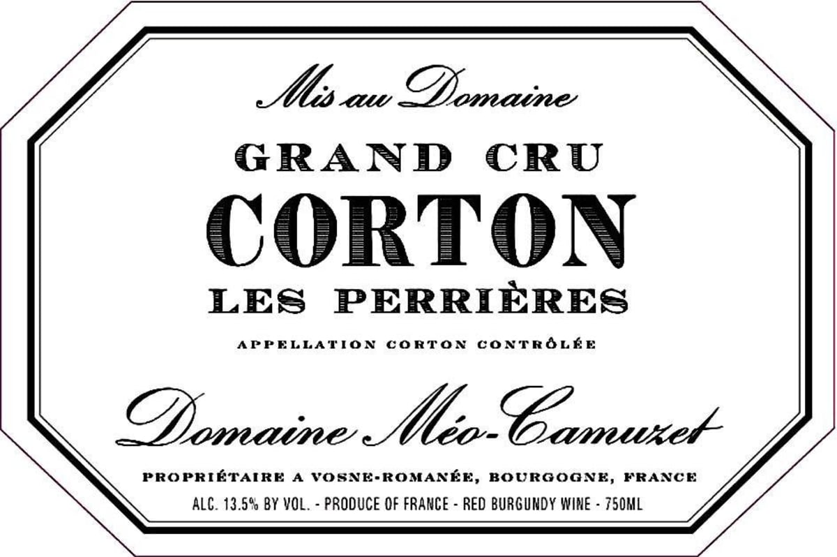 Domaine Meo-Camuzet Corton Les Perrieres Grand Cru 2010 Front Label