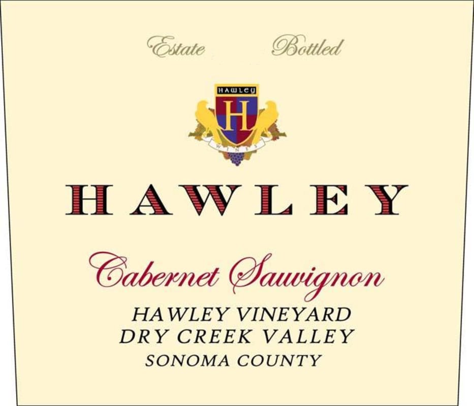 Hawley Estate Cabernet Sauvignon 2009 Front Label