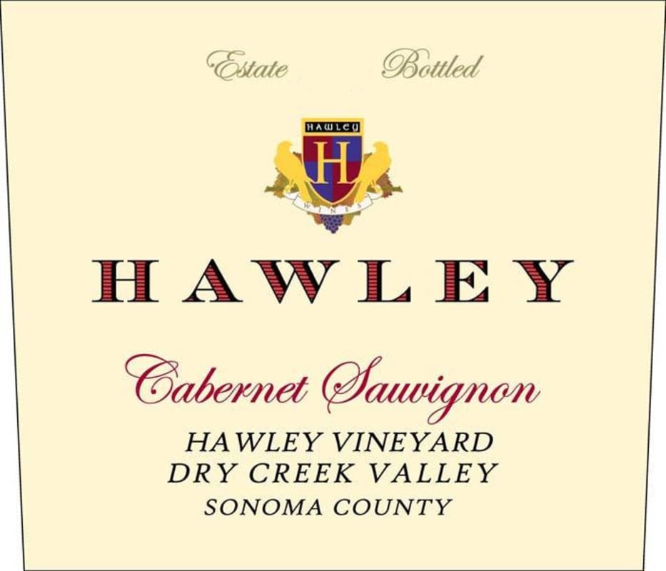 Hawley Estate Cabernet Sauvignon 2008 Front Label