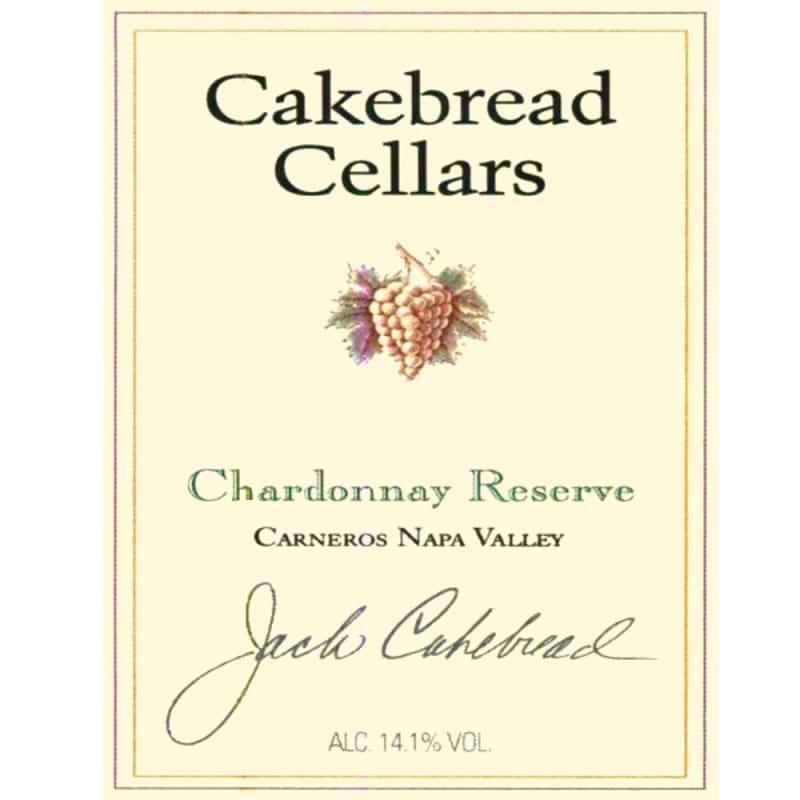 Cakebread Reserve Chardonnay 2008 Front Label