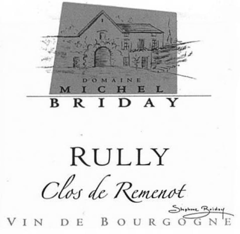 Michel Briday Rully Clos de Remenot 2014 Front Label