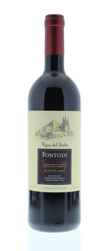 Fontodi Chianti Classico Riserva Vigna del Sorbo 2008 Front Bottle Shot