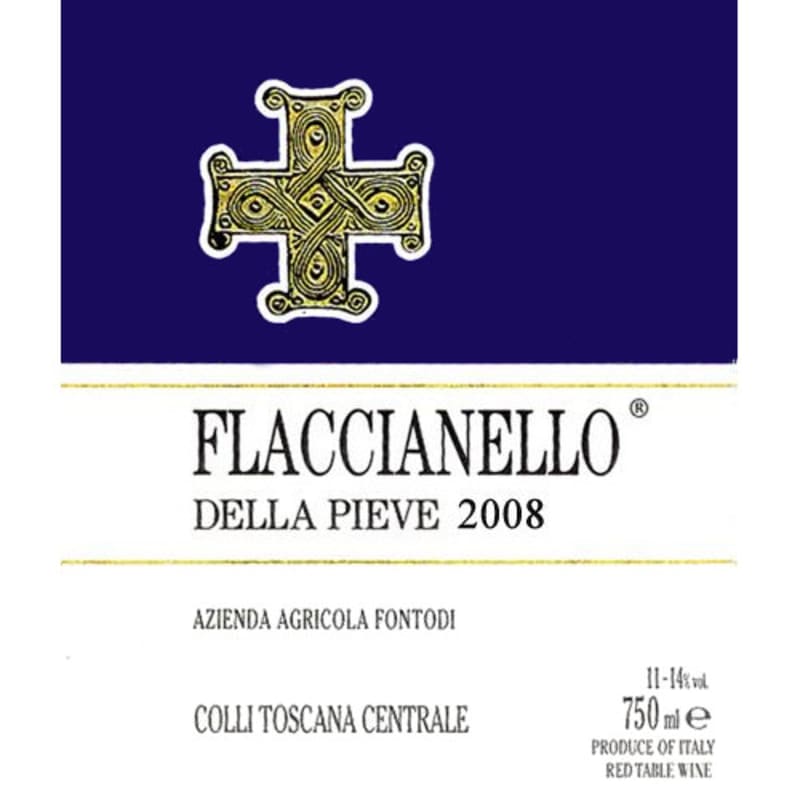 Fontodi Flaccianello della Pieve (3 Liter Bottle) 2008 Front Label