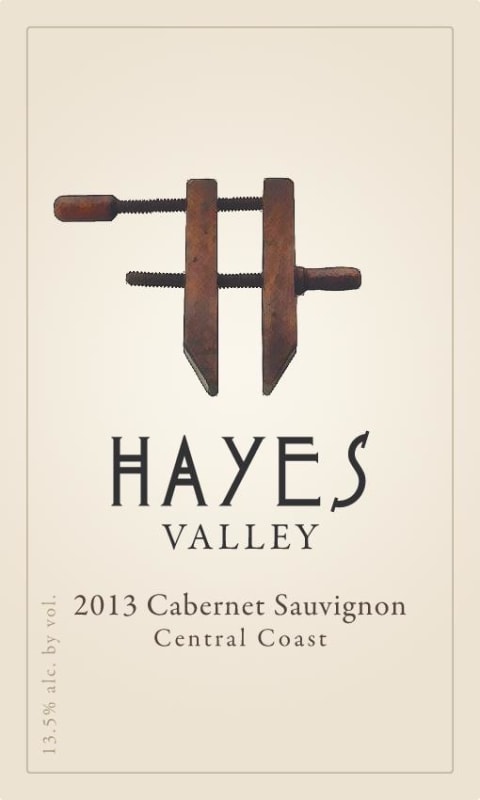 Hayes Valley Central Coast Cabernet Sauvignon 2013 Front Label