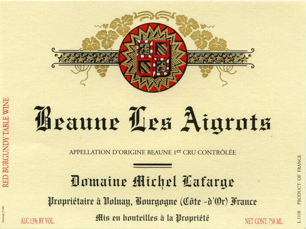 Domaine Michel Lafarge Beaune Les Aigrots Premier Cru 2006 Front Label