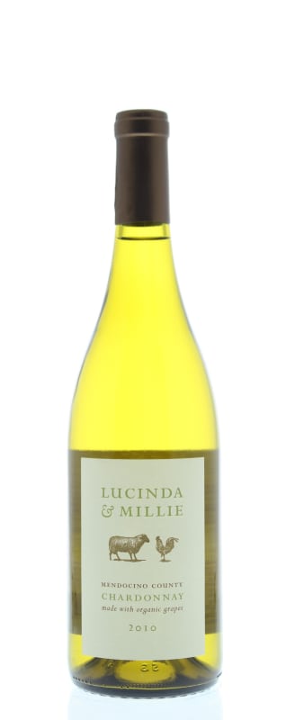 Lucinda & Millie Organic Chardonnay 2010 Front Bottle Shot