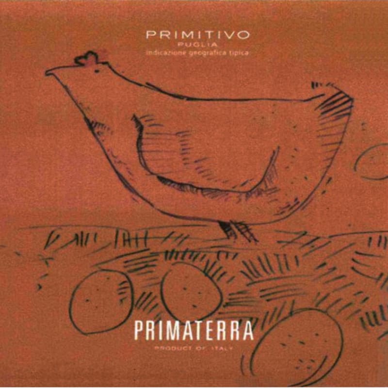 Primaterra Primitivo 2010 Front Label