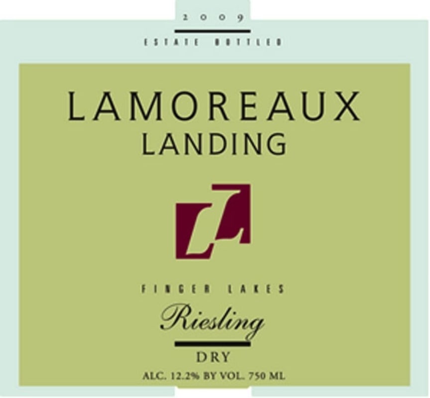 Lamoreaux Landing Finger Lakes Dry Riesling 2010 Front Label