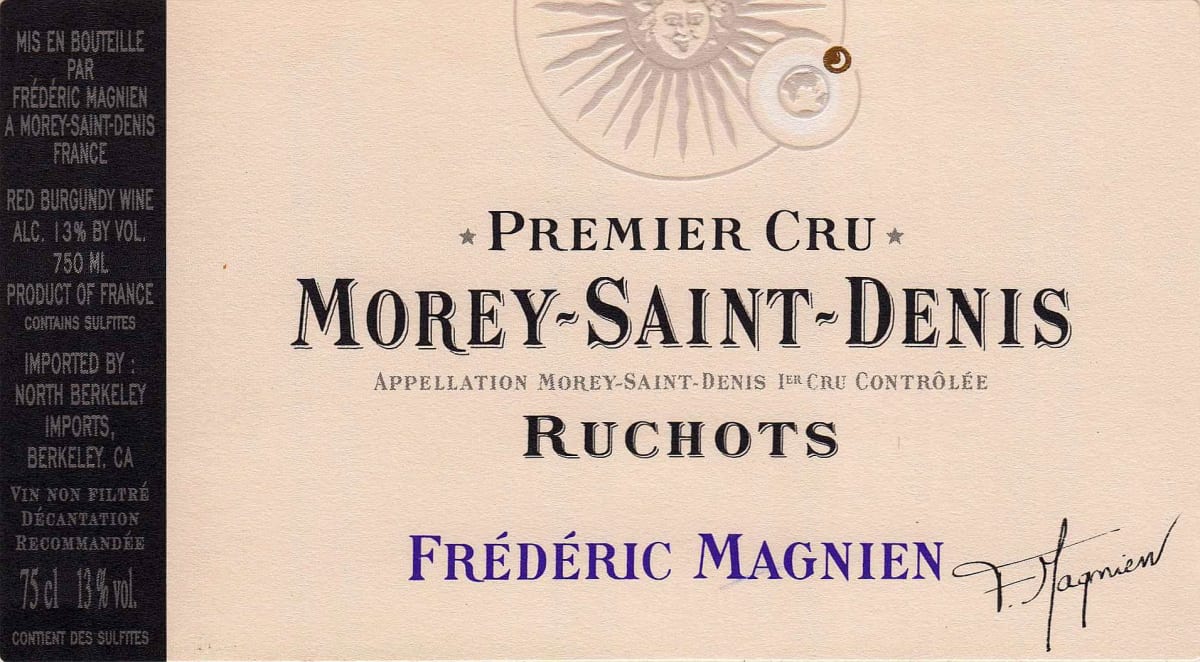 Frederic Magnien Morey-Saint-Denis Ruchots Premier Cru 2007 Front Label